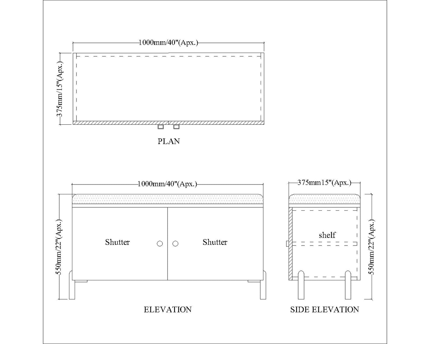 Green Shoe Rack with Seating, Buy Low Height Shoe Cabinet with Storage Online  EL-2002