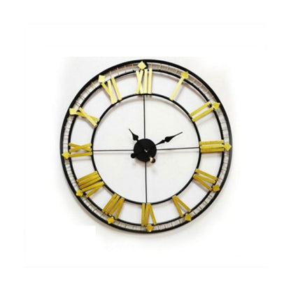 Clocks, Clocks for Home, Clocks in Round Shape, Clock in Black & Golden Color, Clocks - EL2067