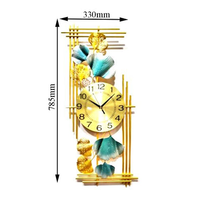 Clocks, Clocks for Home, Clocks in Rectangular Shape, Clock in Golden & Blue Color, Clocks - EL2069