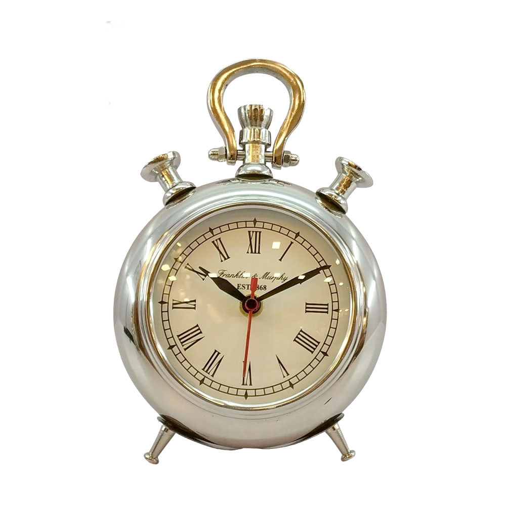 Clock, Clock for Table, Clock in Silver Color, Clocks - EL2083