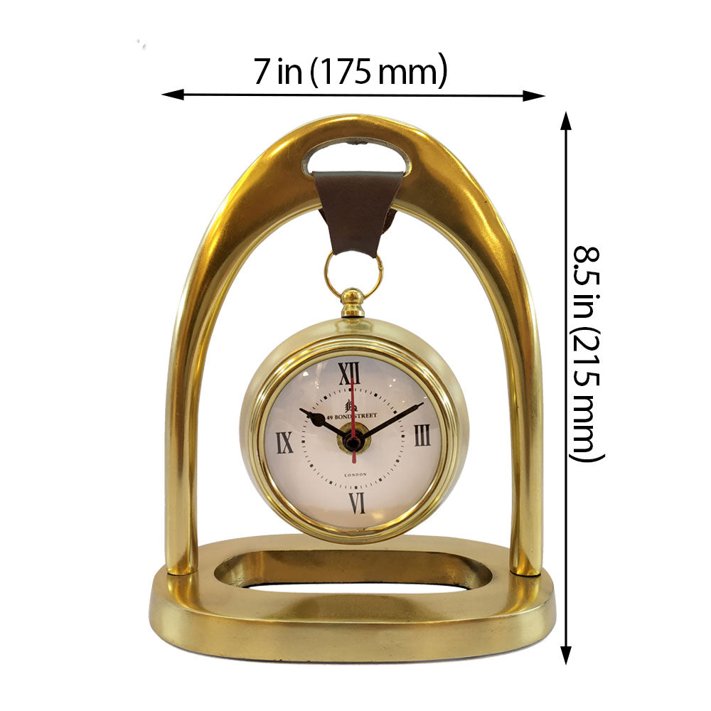 Clock, Clock for Table, Clock in Gold Color, Clocks - EL2084