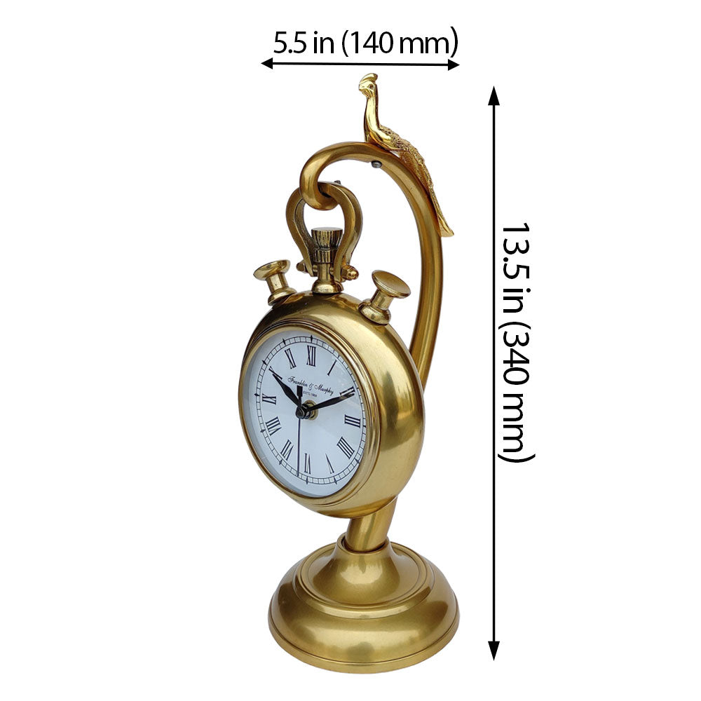 Clock, Clock for Tables, Clock in Gold Color, Clocks - EL2086