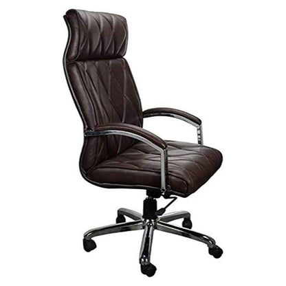 Office Chair, Leatherette Office Chair, Director Chair, Brown Color Chair, Office Chair - EL21000