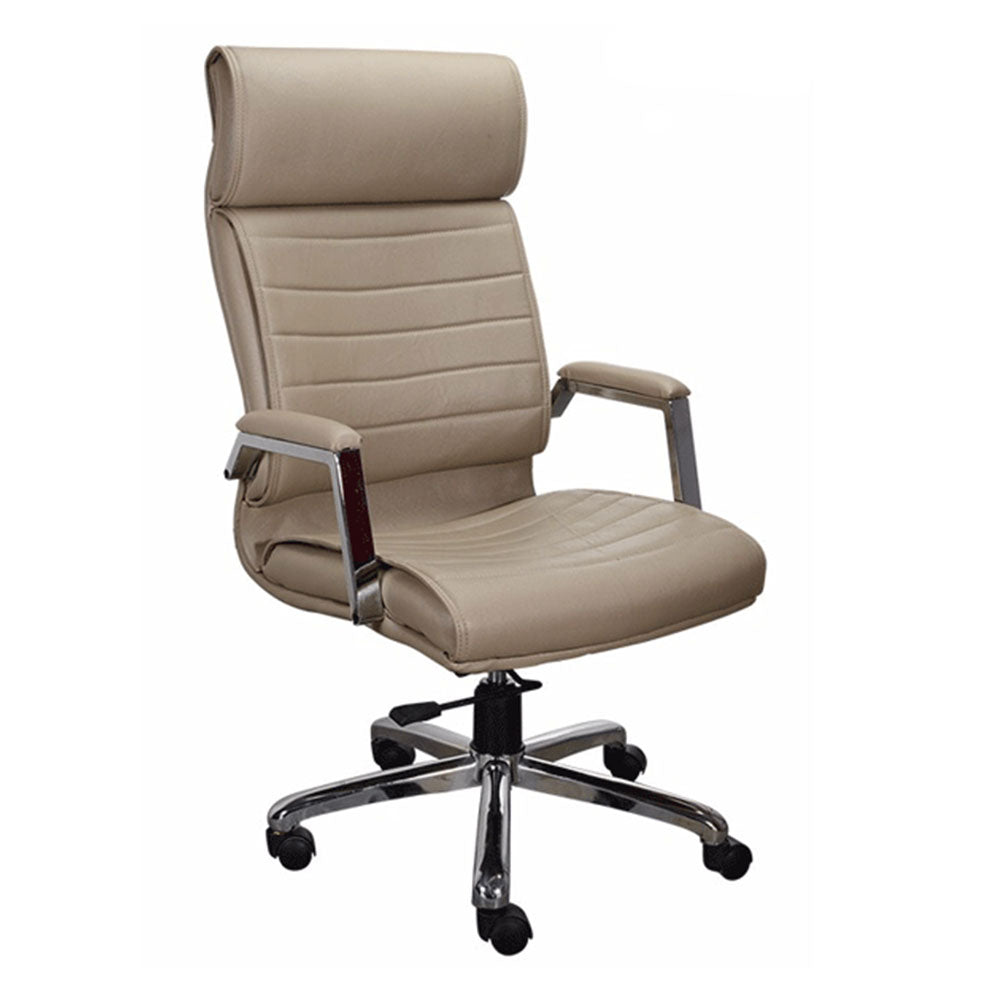 Office Chair, Leatherette Office Chair, Director Chair, Beige Color Chair, Office Chair - EL21002