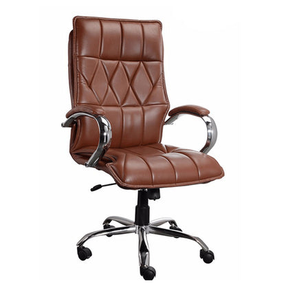 Office Chair, Leatherette Office Chair, Director Chair, Brown Color Chair, Office Chair - EL21003