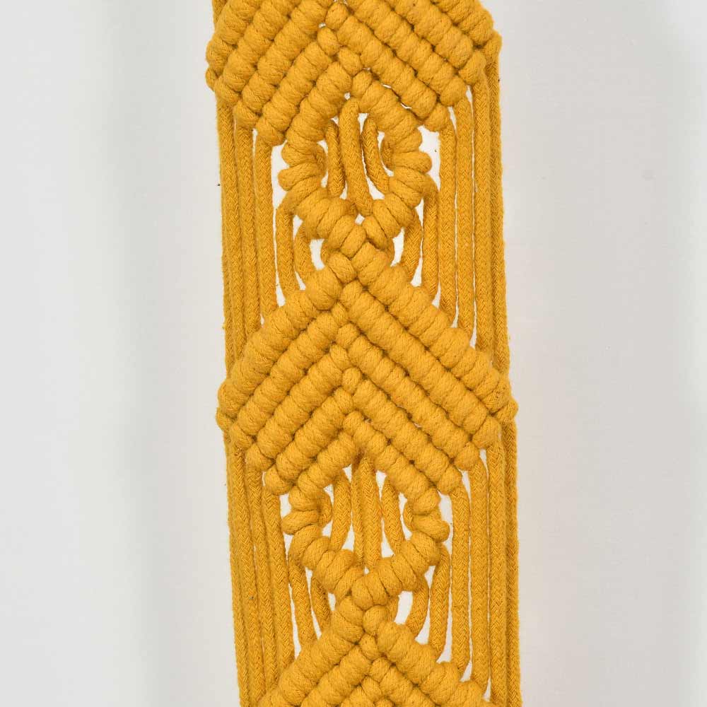 Hanging Plant (i143_1_1), Macrame Planter Pot Holder Hanging, Hanging Plant in Yellow Color Hanging Plant - EL2164