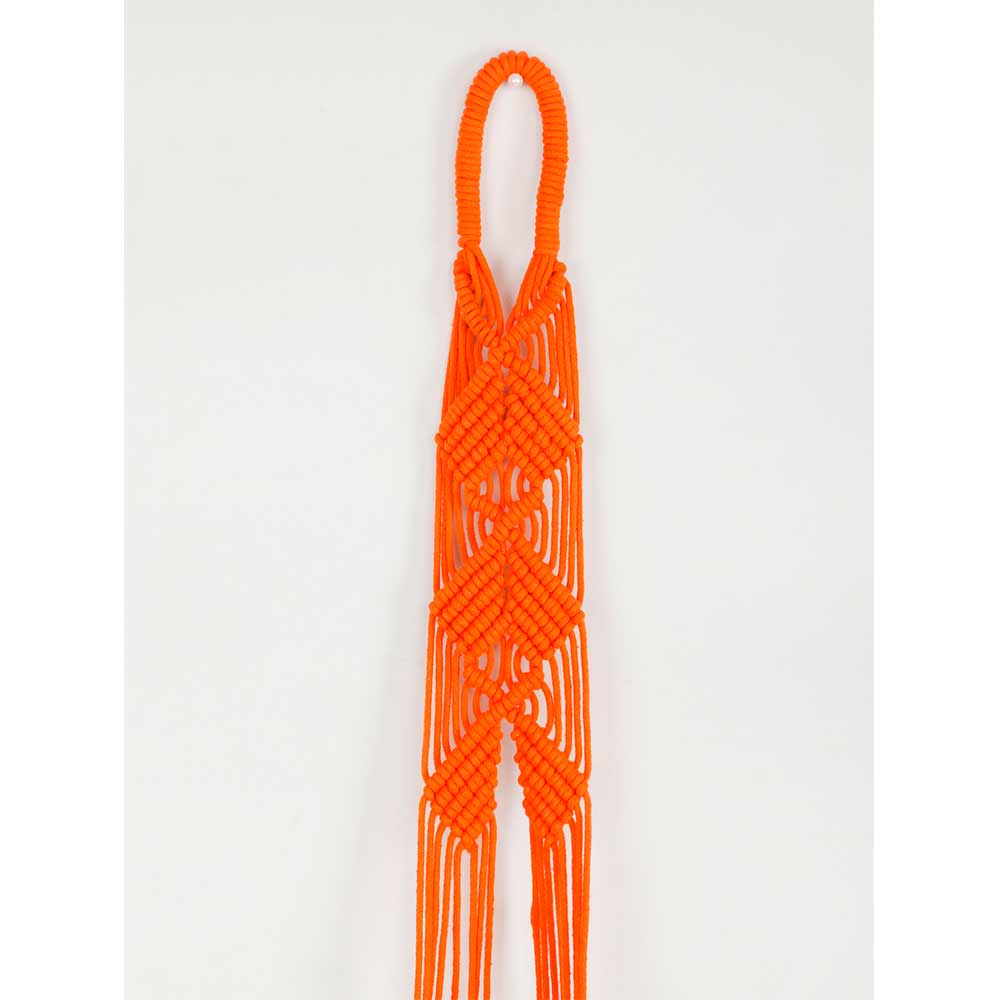 Hanging Plant (i143_6_1), Macrame Planter Pot Holder Hanging, Hanging Plant in Orange Color Hanging Plant - EL2167