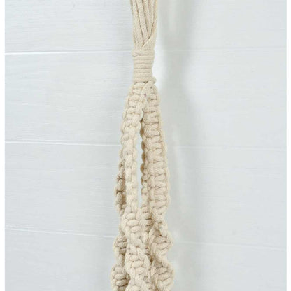 Hanging Plant (i123_1_1), Macrame Planter Pot Holder Hanging, Hanging Plant in White Color Hanging Plant - EL2169