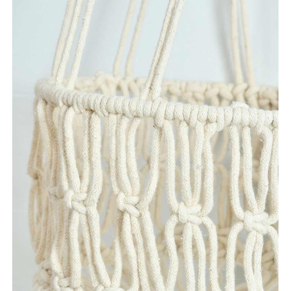 Hanging Plant (i116_1_1), Macrame Planter Pot Holder Hanging, Hanging Plant in Off White Color Hanging Plant - EL2170