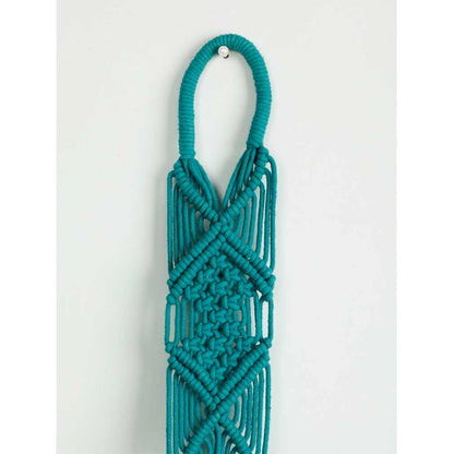 Hanging Plant (i73_7_1), Macrame Planter Pot Holder Hanging, Hanging Plant in Blue Color Hanging Plant - EL2176