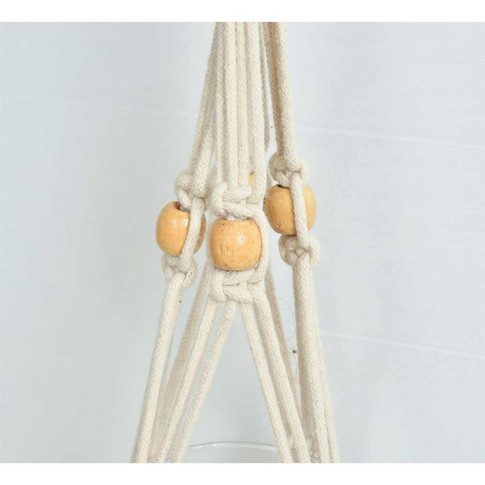 Hanging Plant (i115_1_1), Macrame Planter Pot Holder Hanging, Hanging Plant in Off White Color Hanging Plant - EL2178