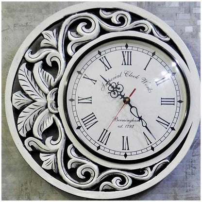 Wall Clock, WallClock Moon On Earth design White shade, Wall Clock - EL2188