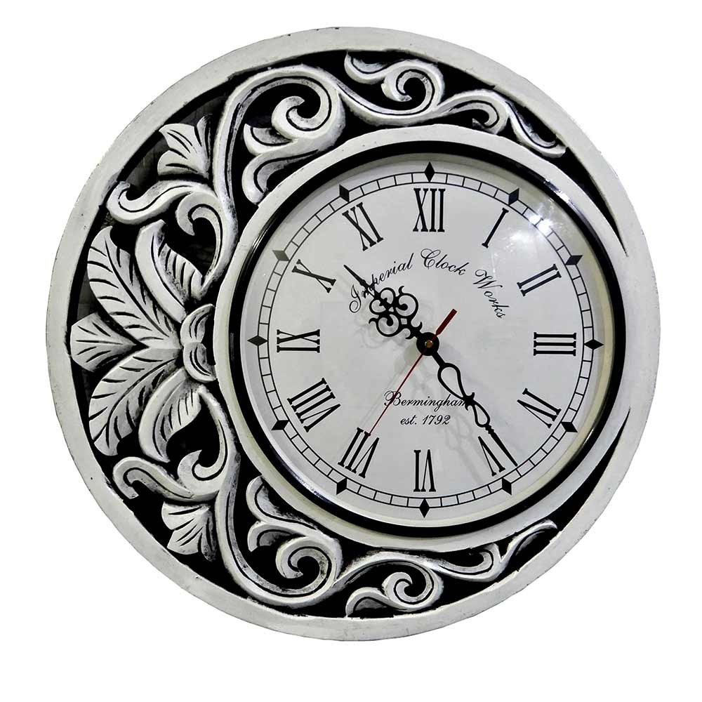 Wall Clock, WallClock Moon On Earth design White shade, Wall Clock - EL2188