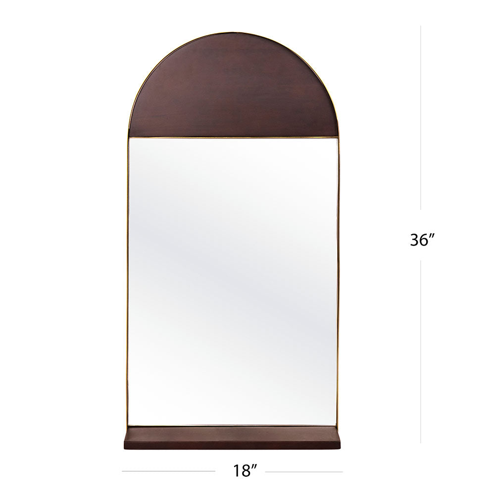 Mirror, SCSAI/2021/251 (STRAWBERRY COLLECTIVE), Rokeby Shelved Wall Mirror, Mirror - EL2209