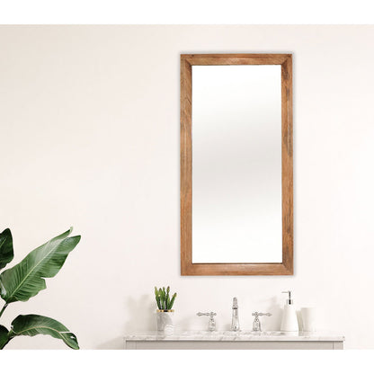 Mirror, SCSAI/2021/252 (STRAWBERRY COLLECTIVE), Wooded Manor Mirror - Natural, Mirror - EL2210