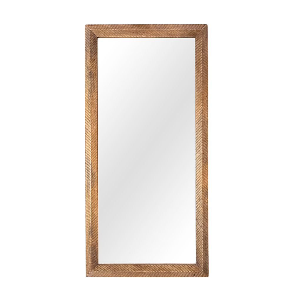 Mirror, SCSAI/2021/252 (STRAWBERRY COLLECTIVE), Wooded Manor Mirror - Natural, Mirror - EL2210