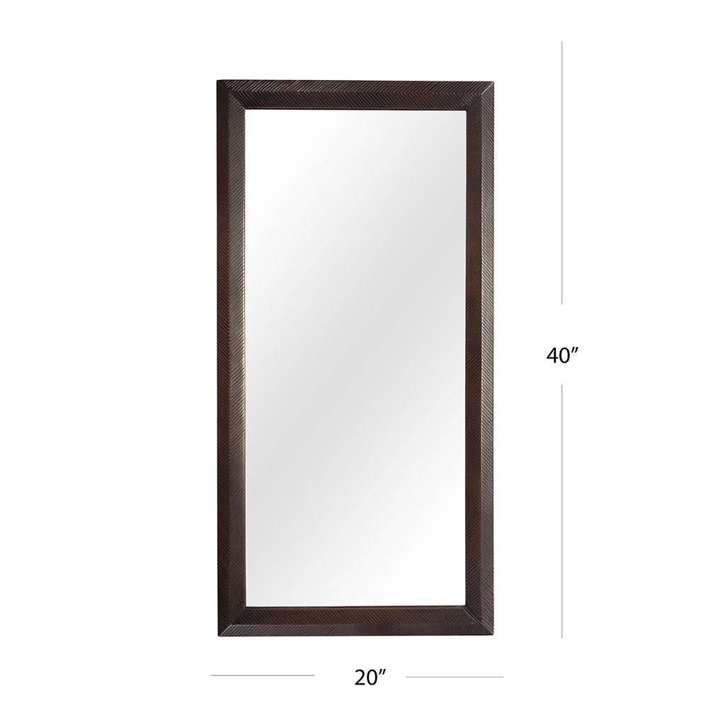 Mirror, SCSAI/2021/253 (STRAWBERRY COLLECTIVE), Wooded Manor Mirror - Natural, Mirror - EL2211