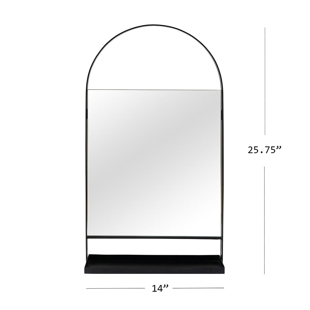 Mirror, SCSAI/2021/255 (STRAWBERRY COLLECTIVE), Elizabeth Arch Shelved Wall Mirror , Mirror - EL2212