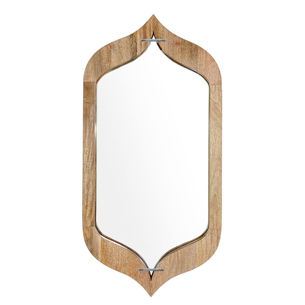 Mirror, SCSAI/2021/257 (STRAWBERRY COLLECTIVE),  Queen Hexagon Glass Mirror in Natural Finish , Mirror - EL2213