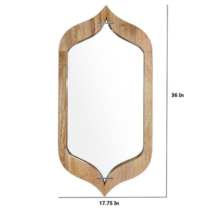 Mirror, SCSAI/2021/257 (STRAWBERRY COLLECTIVE),  Queen Hexagon Glass Mirror in Natural Finish , Mirror - EL2213