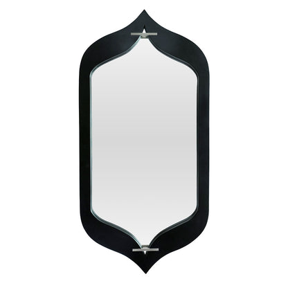 Mirror, SCSAI/2021/258 (STRAWBERRY COLLECTIVE), Queen Hexagon Glass Mirror in Black Finish, Mirror - EL2214