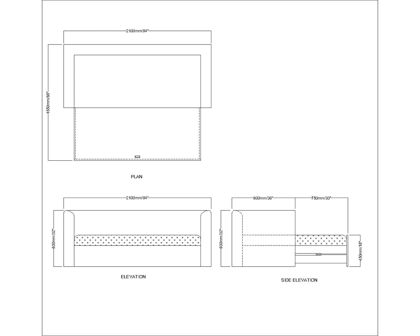 L Shape Sofa, L Shape Sofa in OFF-White Color, L Shape Sofa with Metal legs, L Shape Sofa - EL4069