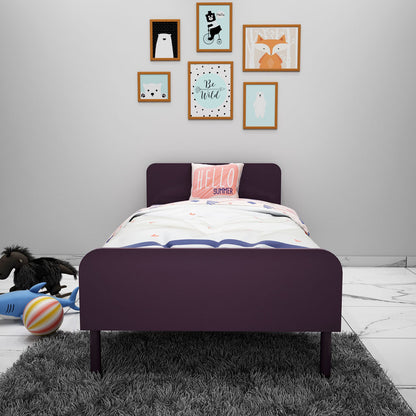 Panel Bed, Panel Bed in Purple Color, Panel Bed for Kids, Panel Bed -eL5061