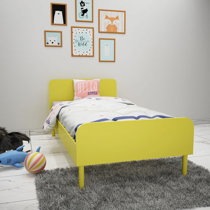 Panel Bed, Panel Bed in Yellow Color, Panel Bed for Kids, Panel Bed -eL5062