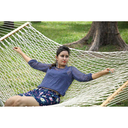 Natural Casual Hanging Swing Chair with Pillows for adults set is made out of 100 percent Cotton thick durable natural canvas, Swing - EL6084