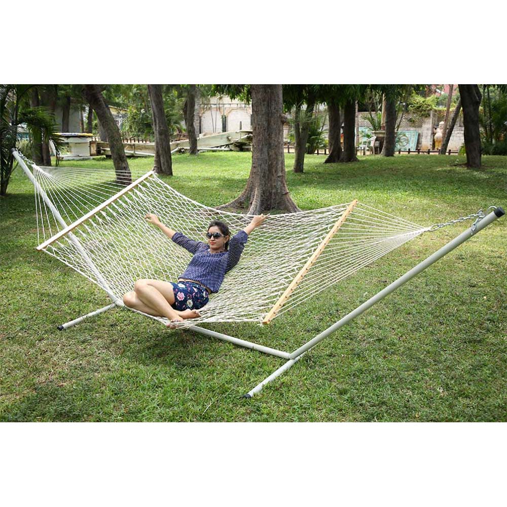 Natural Casual Hanging Swing Chair with Pillows for adults set is made out of 100 percent Cotton thick durable natural canvas, Swing - EL6084