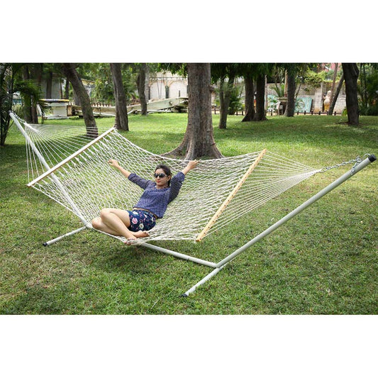 Natural Casual Hanging Swing Chair with Pillows for adults set is made out of 100 percent Cotton thick durable natural canvas, Swing - EL6086