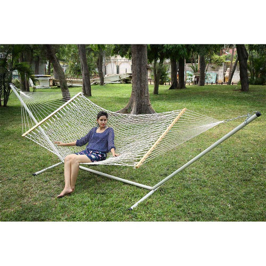 Natural Casual Hanging Swing Chair with Pillows for adults set is made out of 100 percent Cotton thick durable natural canvas, Swing - EL6087