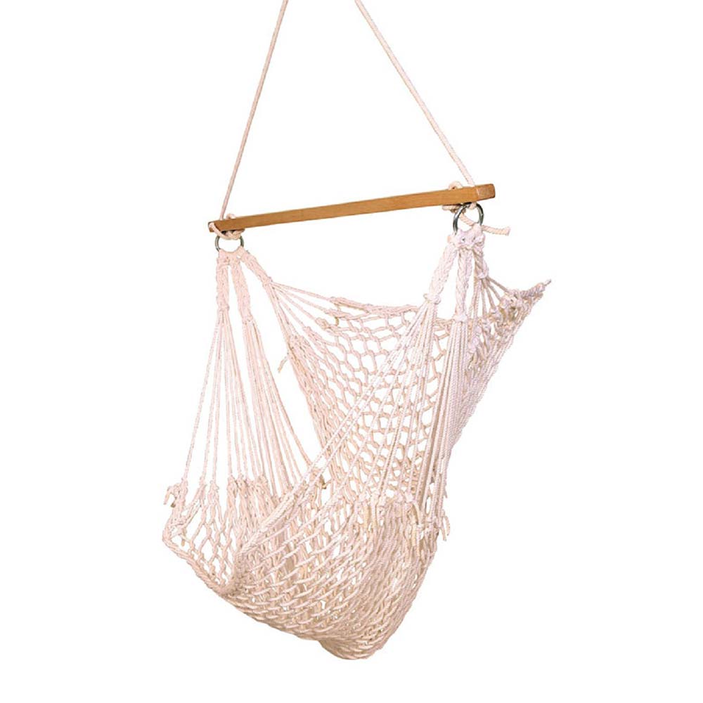 Natural Casual Hanging Swing Chair with Pillows for adults set is made out of 100 percent Cotton thick durable natural canvas, Swing - EL6089