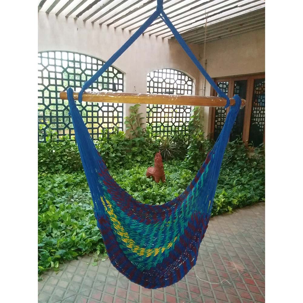 Natural Casual Hanging Swing Chair with Pillows for adults set is made out of 100 percent Cotton thick durable natural canvas, Swing - EL6090