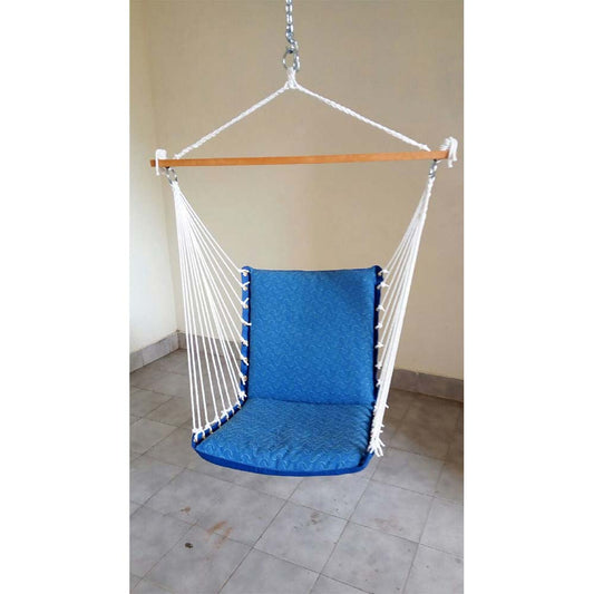 Natural Casual Hanging Swing Chair with Pillows for adults set is made out of 100 percent Cotton thick durable natural canvas, Swing - EL6094