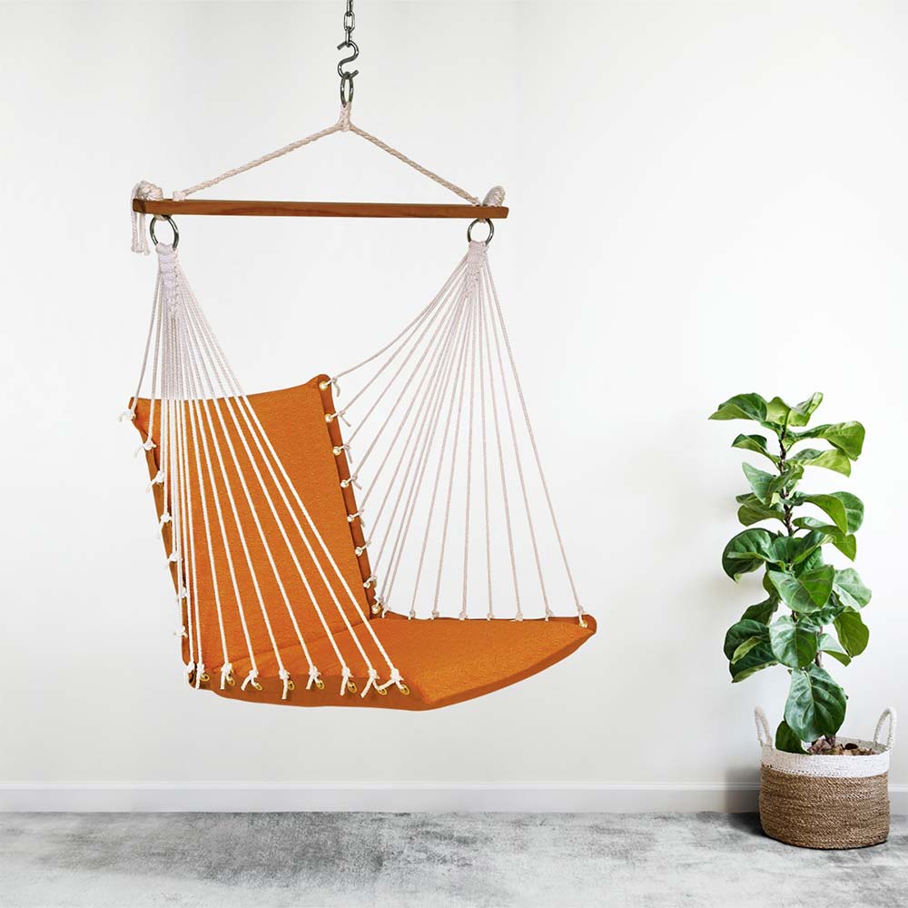 Natural Casual Hanging Swing Chair with Pillows for adults set is made out of 100 percent Cotton thick durable natural canvas, Swing - EL6096