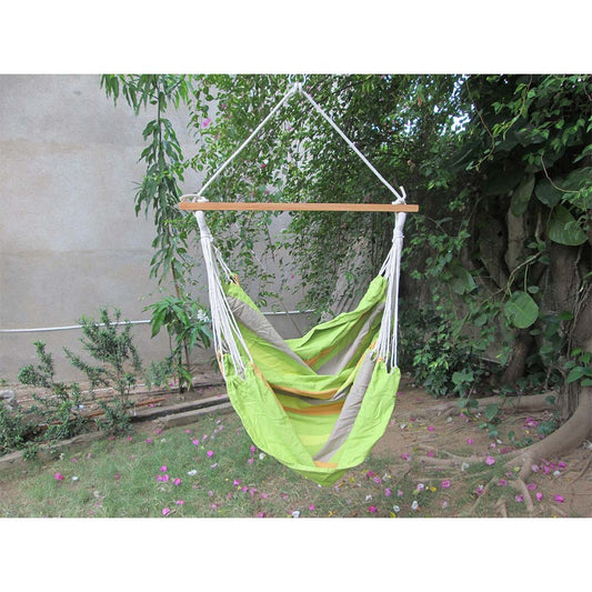 Natural Casual Hanging Swing Chair with Pillows for adults set is made out of 100 percent Cotton thick durable natural canvas, Swing - EL6098