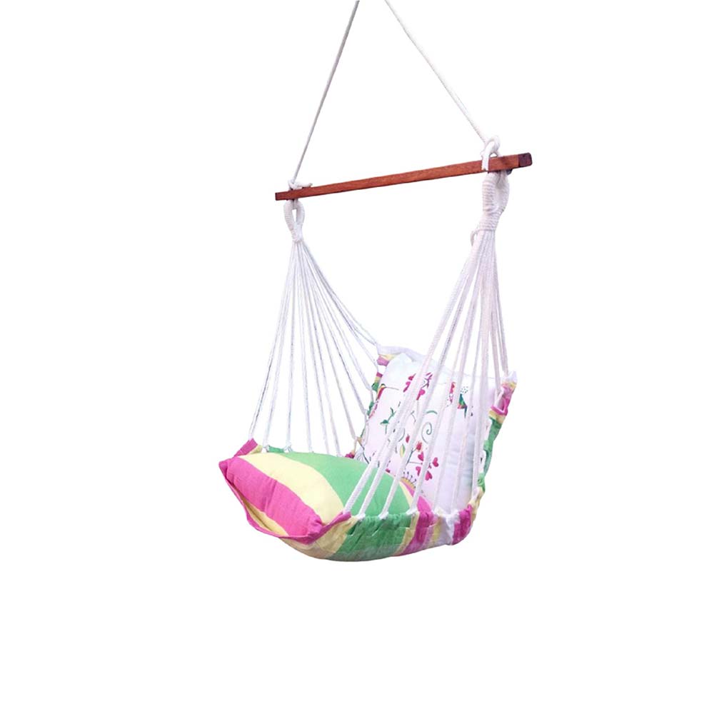 Natural Casual Hanging Swing Chair with Pillows for adults set is made out of 100 percent Cotton thick durable natural canvas, Swing - EL6099