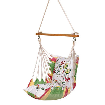 Natural Casual Hanging Swing Chair with Pillows for adults set is made out of 100 percent Cotton thick durable natural canvas, Swing - EL6099