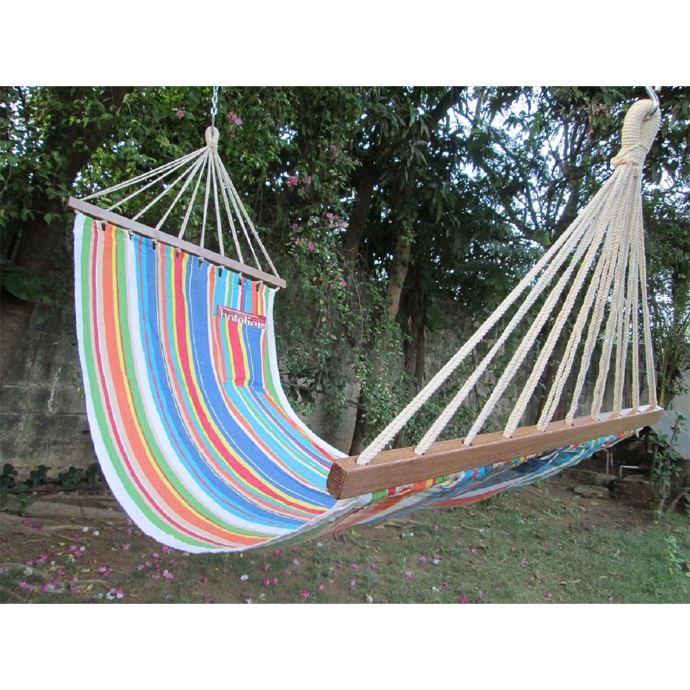 Natural Casual Hanging Swing Chair with Pillows for adults set is made out of 100 percent Cotton thick durable natural canvas, Swing - EL6111