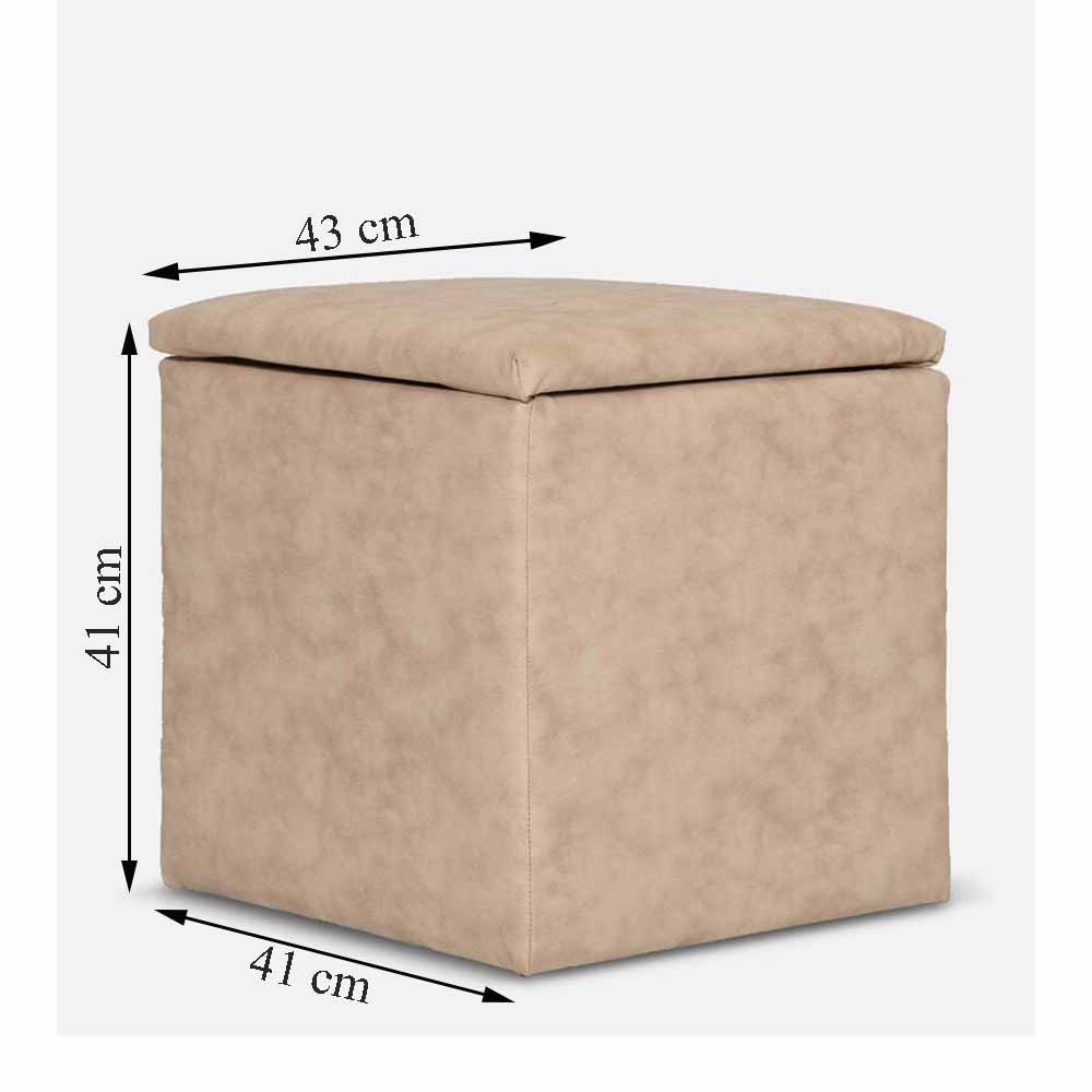 Ottoman, (FN1982027-S-PM29017)  Mubelcasa, Leatherette, Square, Ottoman - EL6114