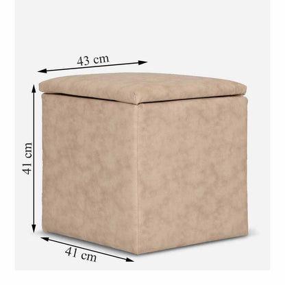 Ottoman, (FN1982027-S-PM29017)  Mubelcasa, Leatherette, Square, Ottoman - EL6114