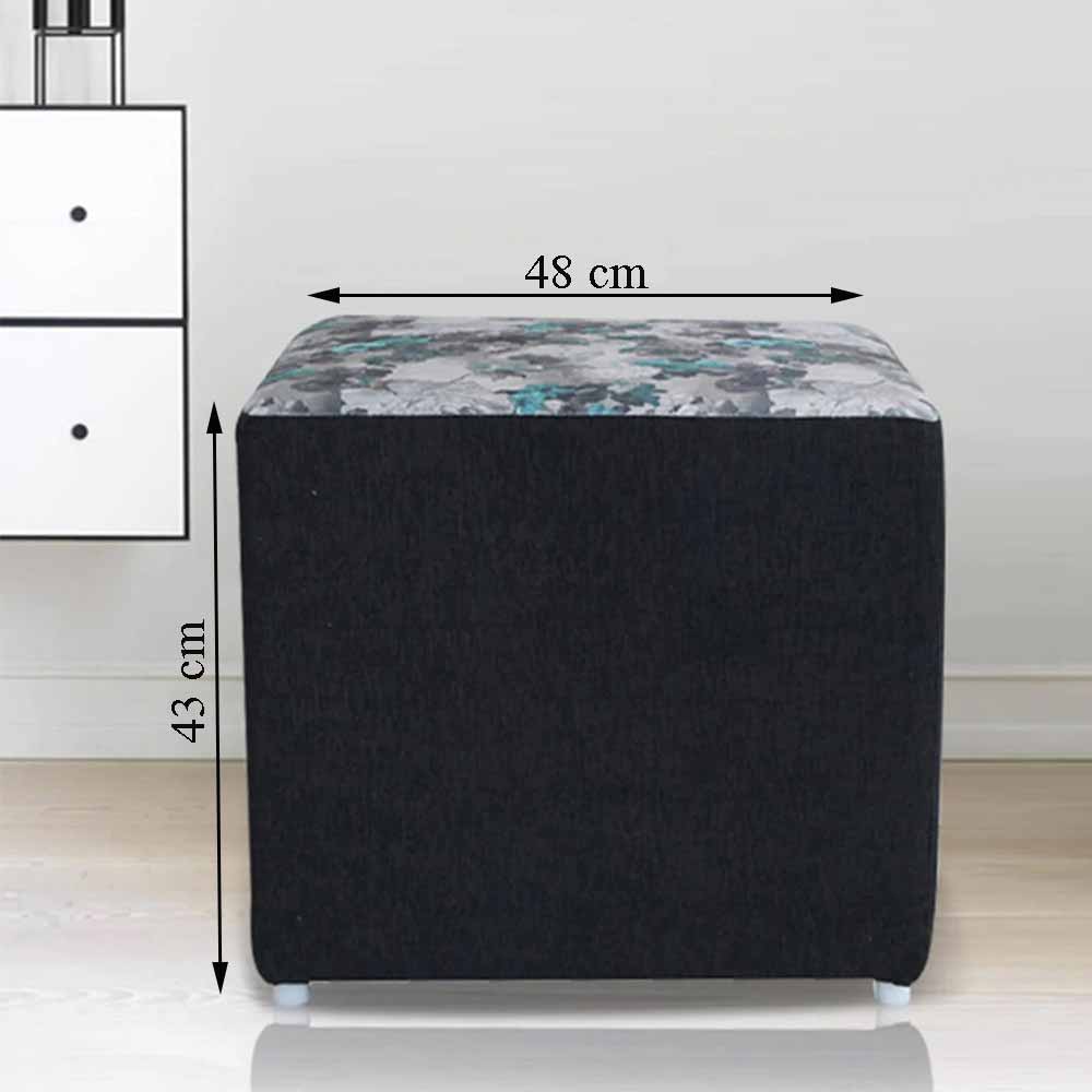 Ottoman, (FN1762425-S-PM29017)  Mubelcasa, Polyester, Square, Ottoman - EL6129