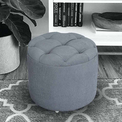 Ottoman, (FN1762427-S-PM29017)  Mubelcasa, Polyester, Round, Ottoman - EL6131