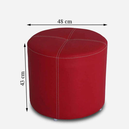 Ottoman, (FN1762428-S-PM29017)  Mubelcasa, Polyester, Round, Ottoman - EL6132