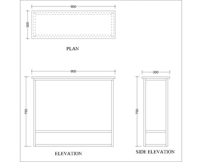 Console Table, White Console Table, Console Table with MS Leg in Gold Finish, Console Table -EL -12077