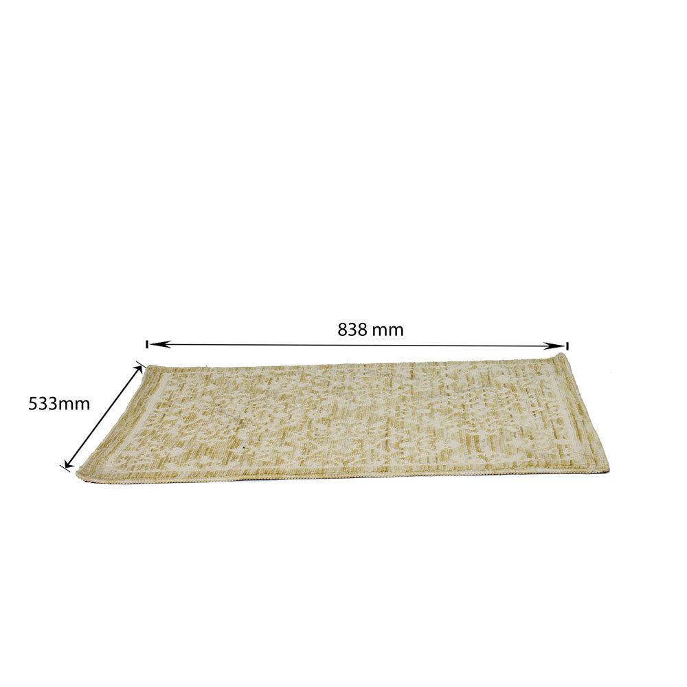 Rug, White & Beige Rug, Rectangular Rug, Rug - EL - 15015