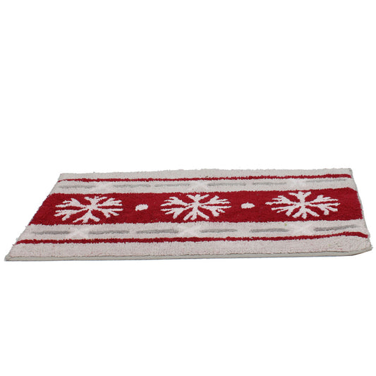 Rug, Off White & Red Rug, Rectangular Rug, Rug - EL - 15018