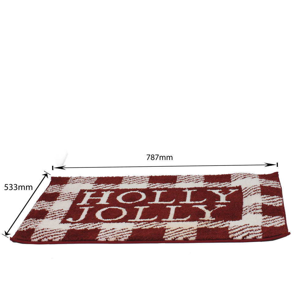 Rug, Red & White Rug , Rectangular Rug, Rug - EL - 15029