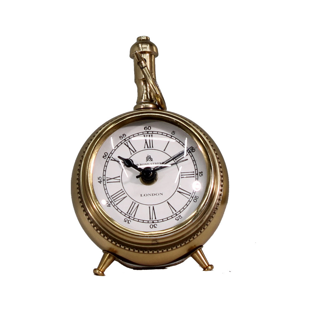 Clock, Gold Color Clock, Clock for Side Table Accessory, Clock - EL - 15044